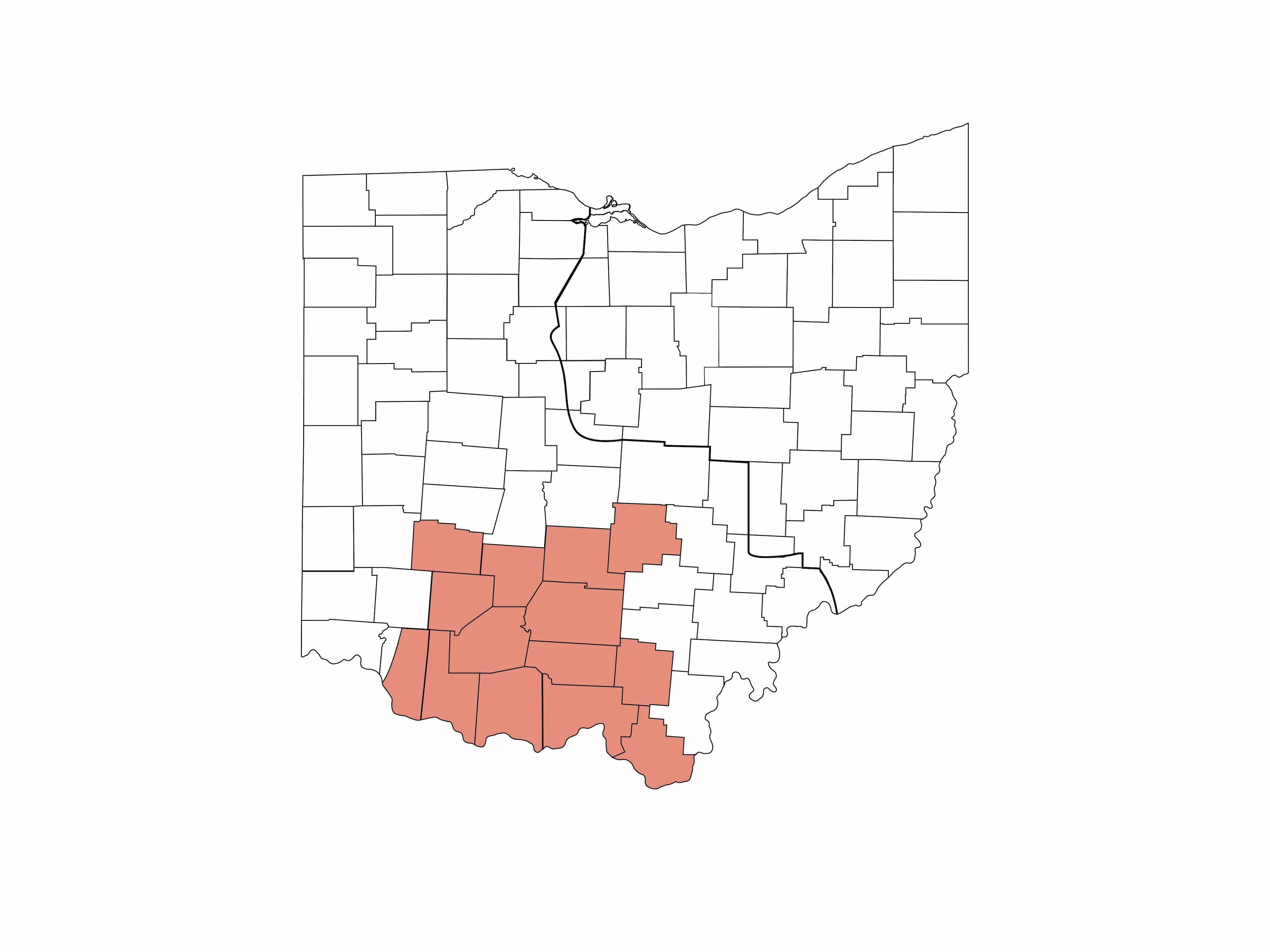 Scioto River map