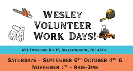 Wesley Volunteer Work Days