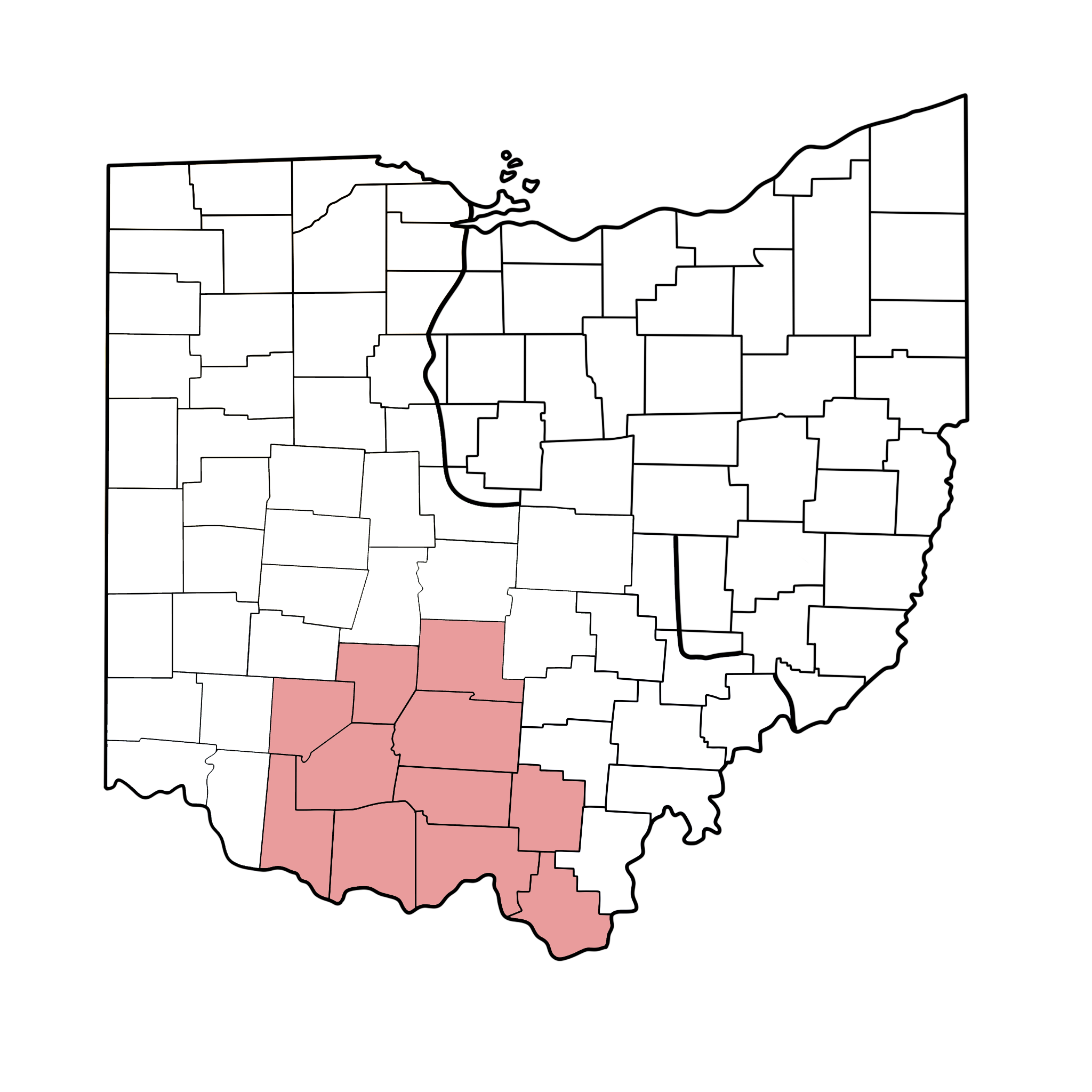 Scioto River map