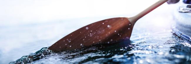 generosity summit paddle in water