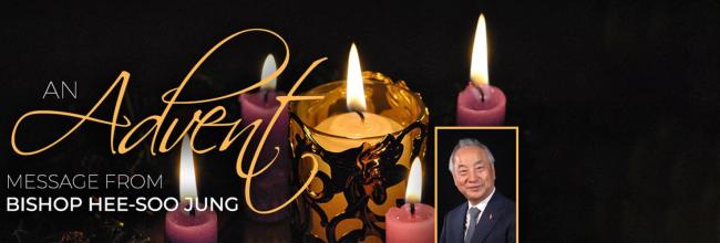 Bishop, candles, Advent